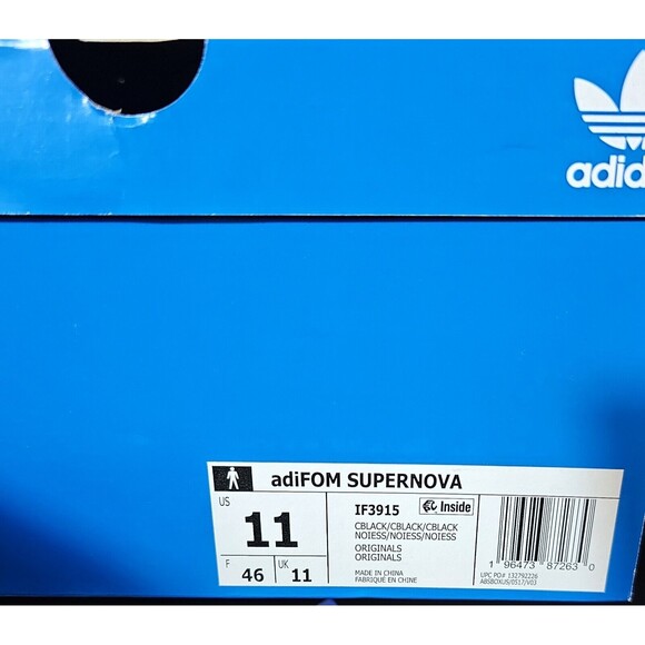 Adidas Adifom Supernova Black Men's Size 11 Style IF3915 NIB - Picture 9 of 9